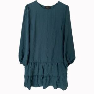 Ronni Nicole Drop Waist Long Sleeve Dress Sz M